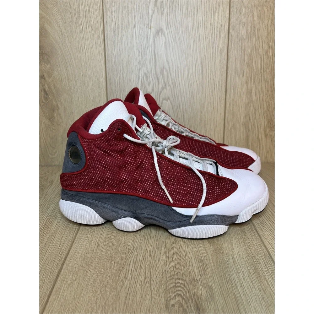 Authentic Rare Jordan 13 Retro Red Flint Red White Classic OG Men Size 9.5 - Picture 2 of 7